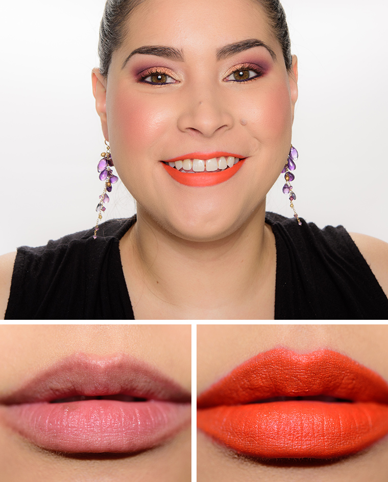 Shiseido Fire Topaz (OR417) Rouge Rouge Lipstick