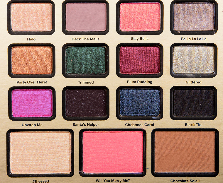 Too Faced Boss Lady Beauty Agenda Holiday 2017 Palette