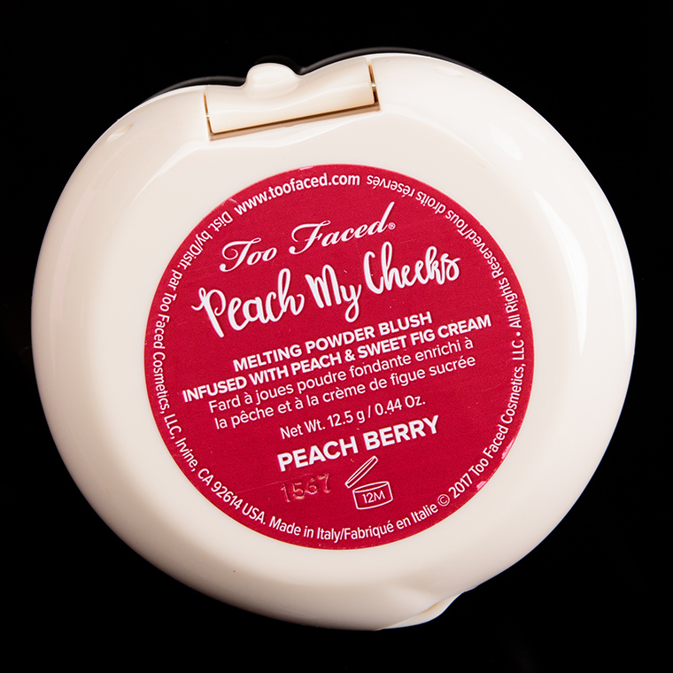 Too Faced Peach Berry Peach My Cheeks Melting Powder Blush