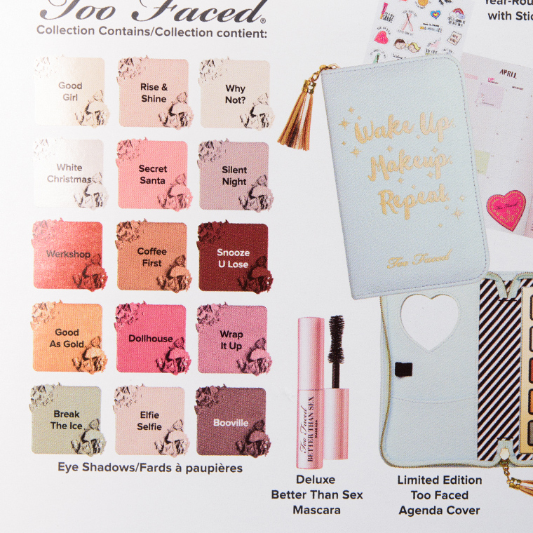 Too Faced Pretty Little Planner Holiday 2017 Palette