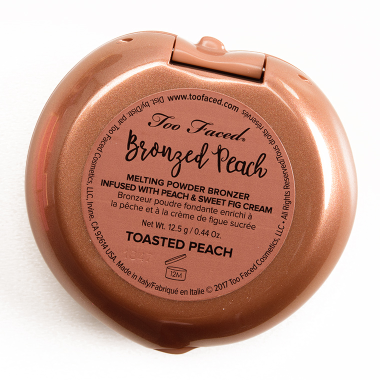 Too Faced Toasted Peach Bronzed Peach Melting Powder Bronzer