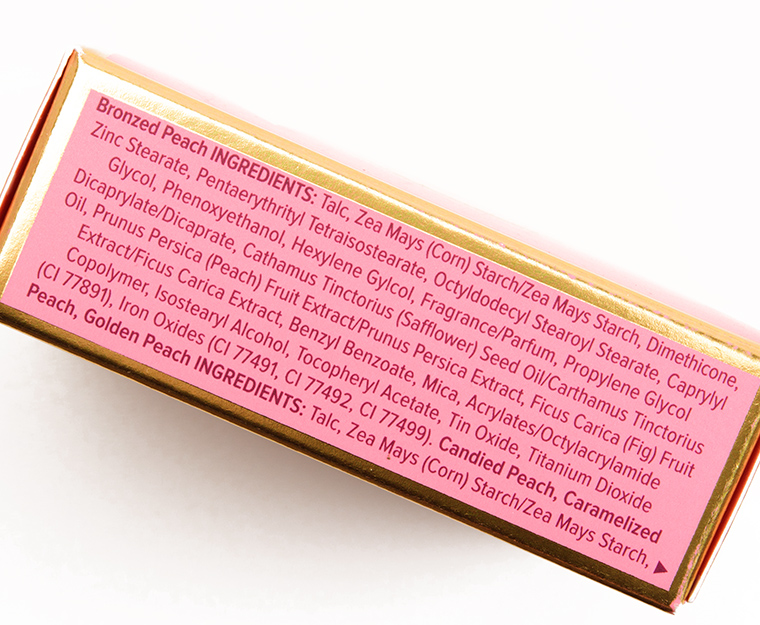 Too Faced Toasted Peach Bronzed Peach Melting Powder Bronzer