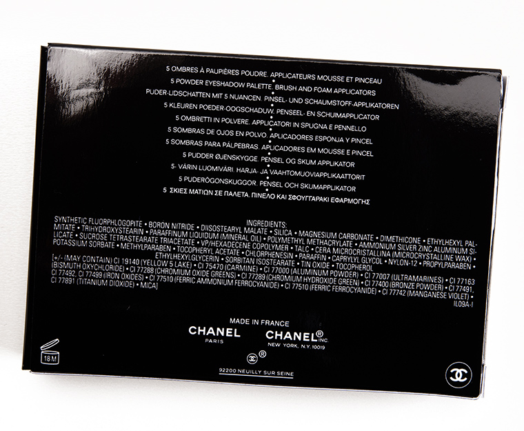 Chanel Trait de Caractere Eyeshadow Palette