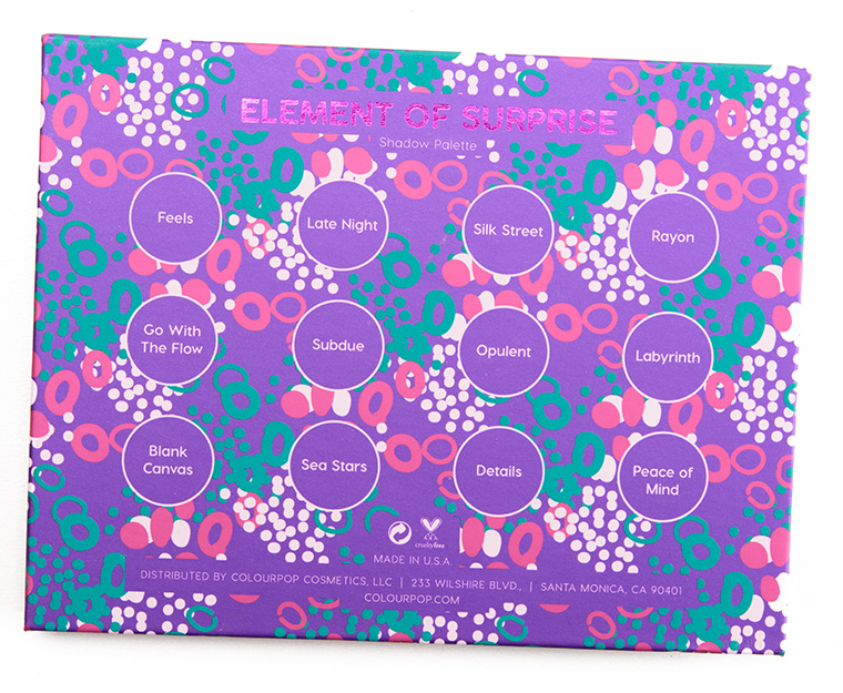 ColourPop Element of Surprise 12-Pan Pressed Powder Shadow Palette