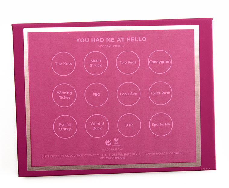 ColourPop You Had Me at Hello 12-Pan Pressed Powder Shadow Palette