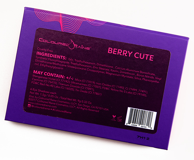 Coloured Raine Berry Cute Mini Eyeshadow Palette