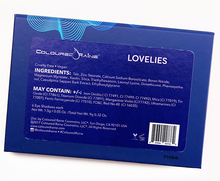 Coloured Raine Lovelies Mini Eyeshadow Palette