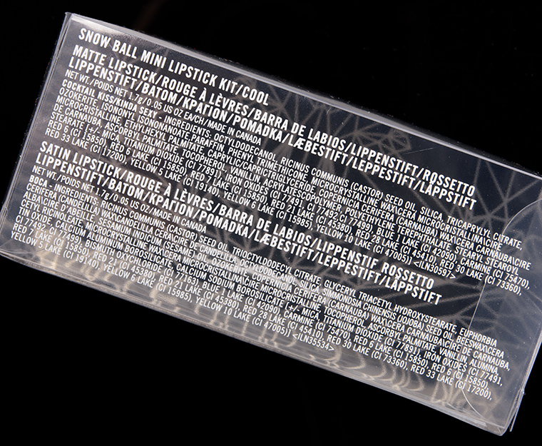 MAC Cool Snow Ball Mini Lipstick Kit