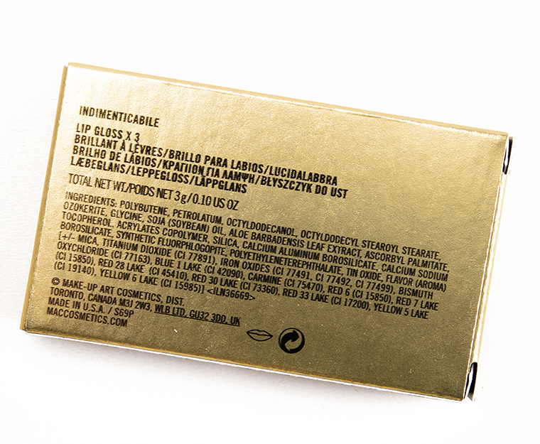 MAC Indimenticabile Lipgloss Trio