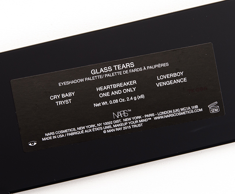 NARS Glass Tears Man Ray 6-Pan Eyeshadow Palette