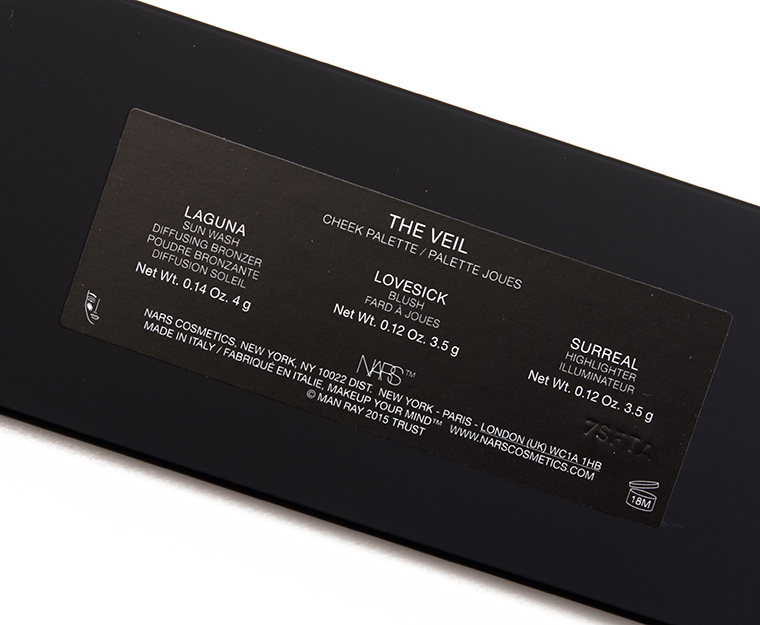 NARS The Veil Man Ray Face Palette
