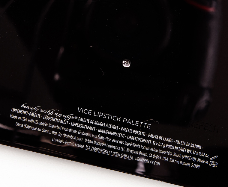 Urban Decay Vice Metal Meets Matte Vice Lipstick Palette
