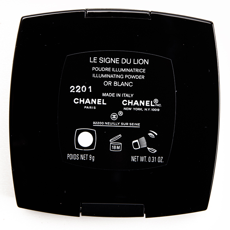 Chanel Or Blanc Le Signe du Lion Illuminating Powder