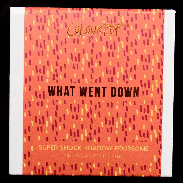 ColourPop What Went Down Super Shock Shadow Quad