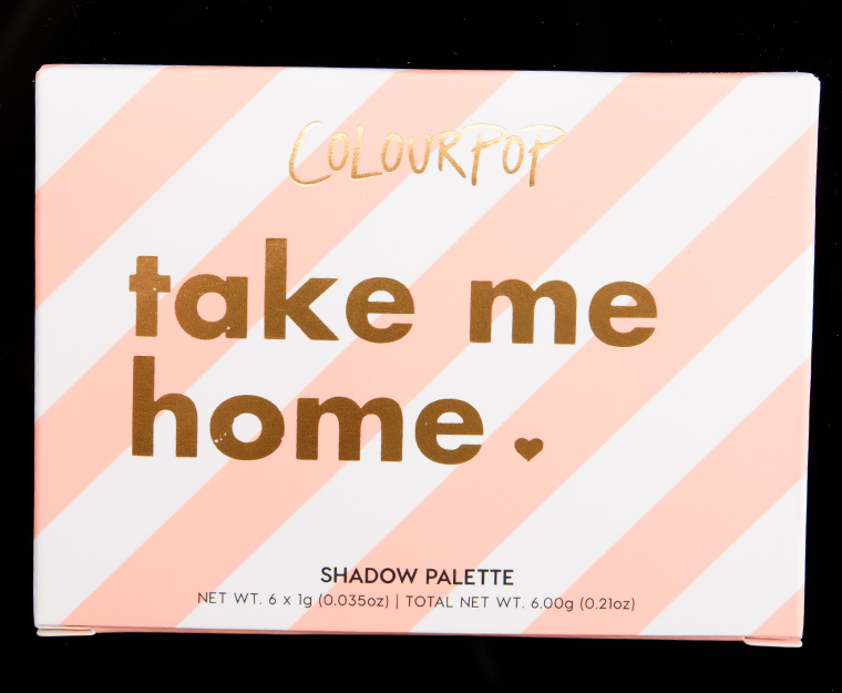 ColourPop Take Me Home 6-Pan Pressed Powder Shadow Palette
