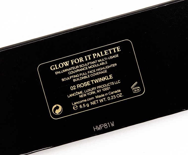 Lancome Rose Twinkle Glow For it Highlighter Palette