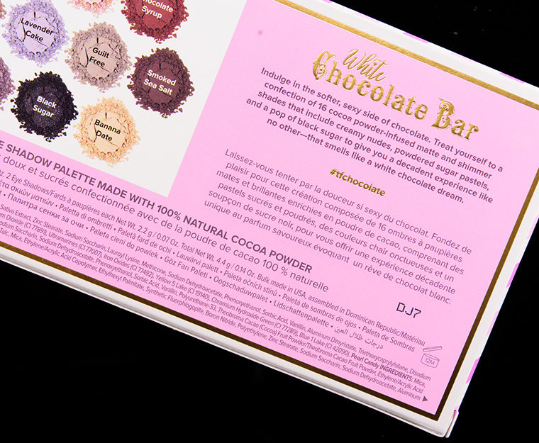 Too Faced White Chocolate Bar Chocolate Bar Eye Palette