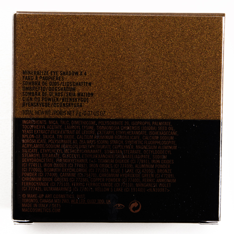 MAC Burning Nights Mineralize Eyeshadow Quad