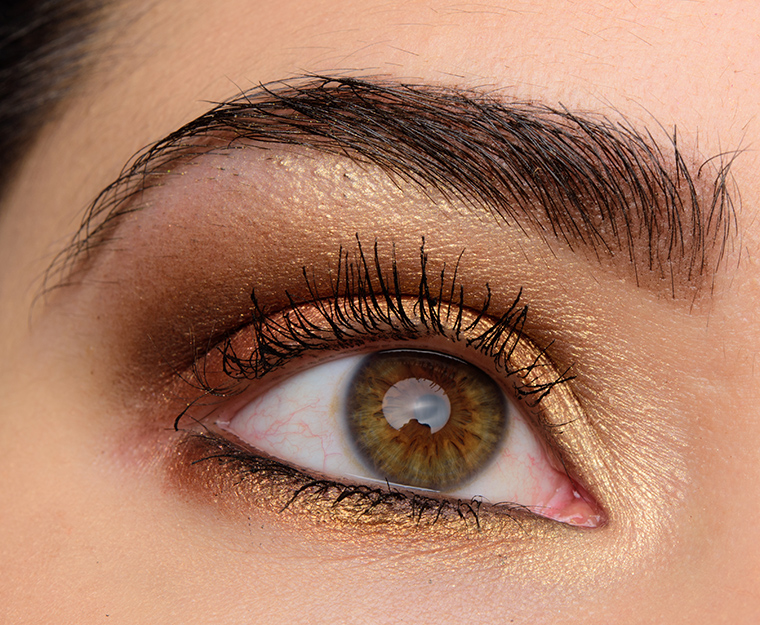 MAC Golden Shine Mineralize Eyeshadow Quad | Look Details