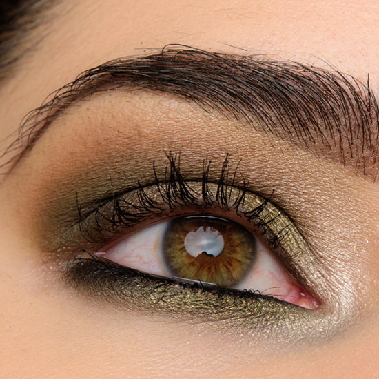 Make Up For Ever Smoky Olive Look | <a href="https://www.temptalia.com/looks/a-smoky-olive-green-eye-with-make-up-for-ever-artist-color-shadows/">Look Details</a>