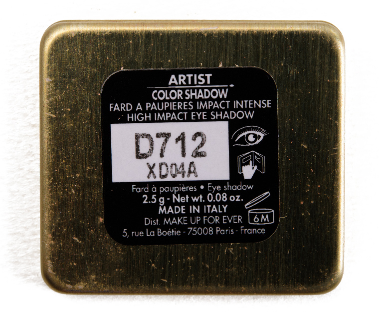 Make Up For Ever D712 Crème Brûlée Artist Color Shadow
