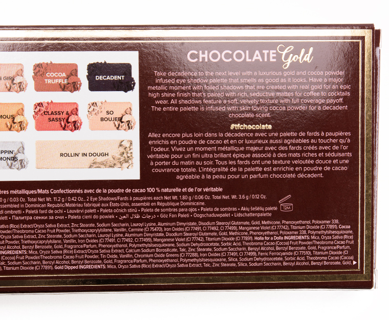 Too Faced Chocolate Gold Chocolate Bar Eye Palette