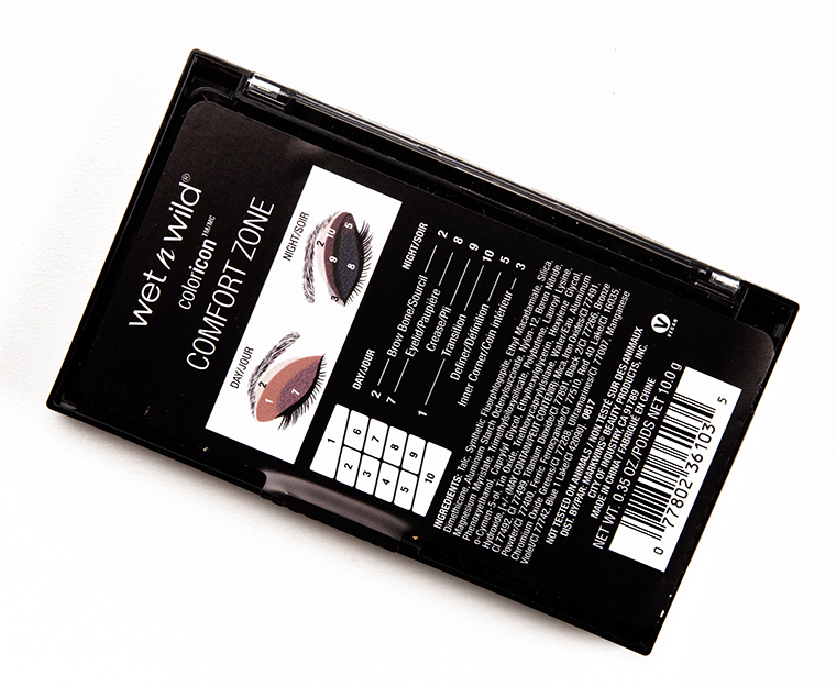 Wet 'n' Wild Comfort Zone Color Icon Eyeshadow 10-Pan Palette
