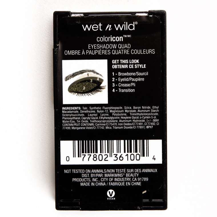 Wet 'n' Wild Lights Out Color Icon Eyeshadow Quad