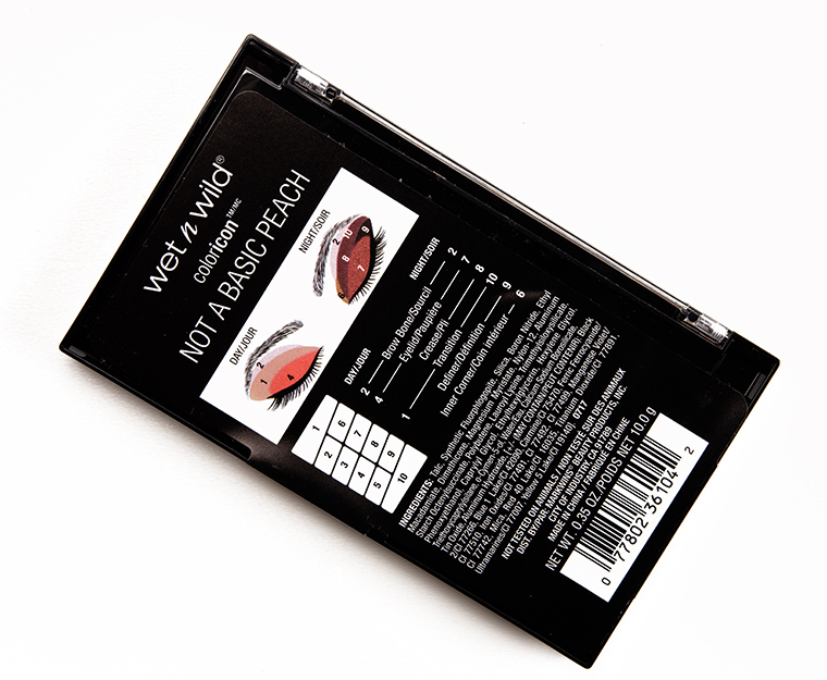 Wet 'n' Wild Not a Basic Peach Color Icon Eyeshadow 10-Pan Palette