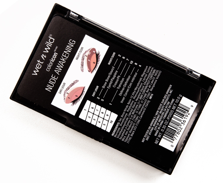 Wet 'n' Wild Nude Awakening Color Icon Eyeshadow 10-Pan Palette