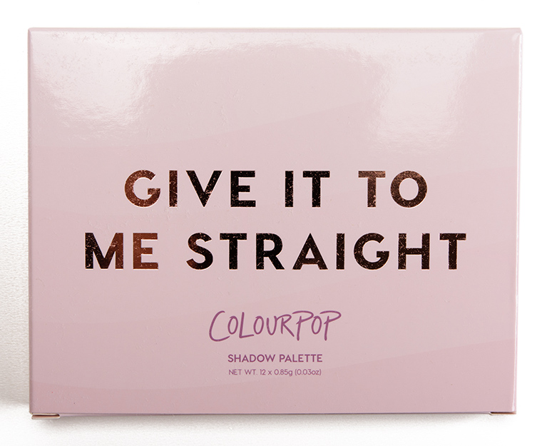 ColourPop Give It to Me Straight 12-Pan Pressed Powder Shadow Palette