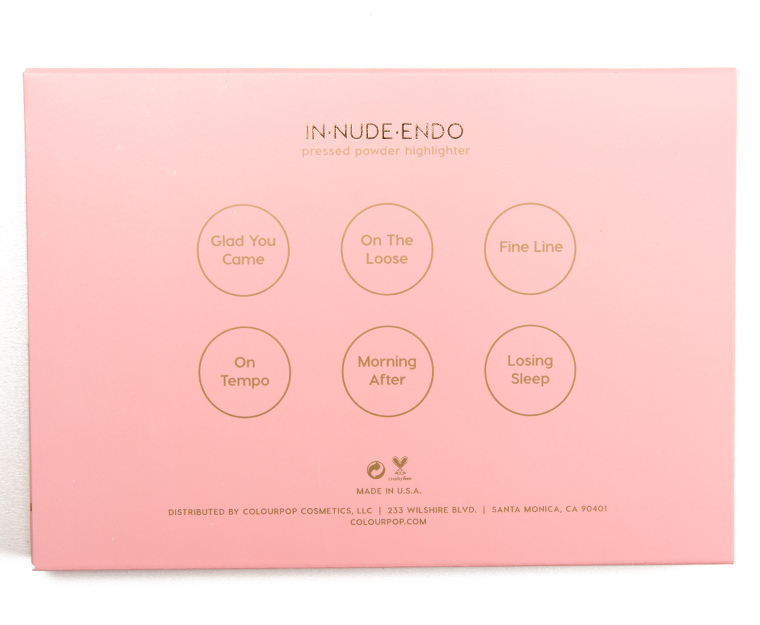 ColourPop In-Nude-Endo 6-Pan Pressed Powder Highlighter Palette