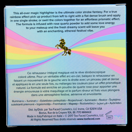 Too Faced Rainbow Strobe Rainbow Effect Highlighter Review & Swatches