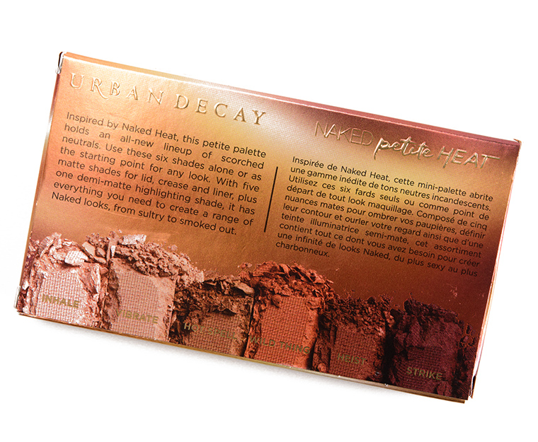 Urban Decay Naked Petite Heat 6-Pan Naked Eyeshadow Palette