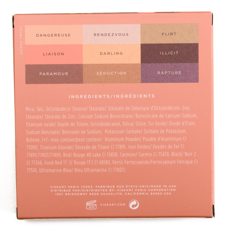 Viseart Tryst 9-Pan Eyeshadow Palette