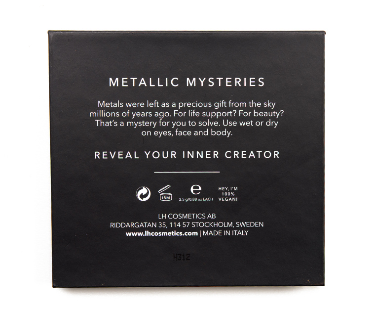 Linda Hallberg Cosmetics Metallic Mysteries Eyeshadow Quad
