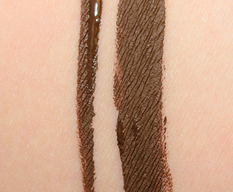 Retfærdighed Woods underkjole MAC Coco Bar Liquidlast Liner Review & Swatches