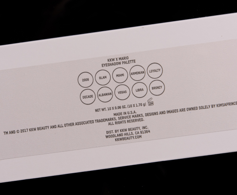 KKW Beauty Mario 10-Pan Eyeshadow Palette