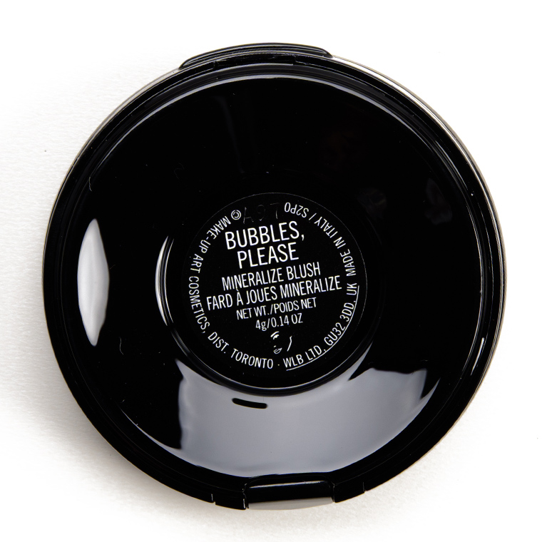 MAC Bubbles, Please Mineralize Blush