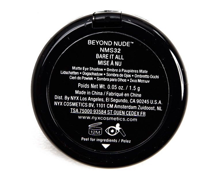 NYX Bare It All Nude Matte Eyeshadow