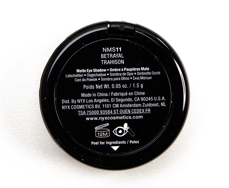 NYX Betrayal Nude Matte Eyeshadow