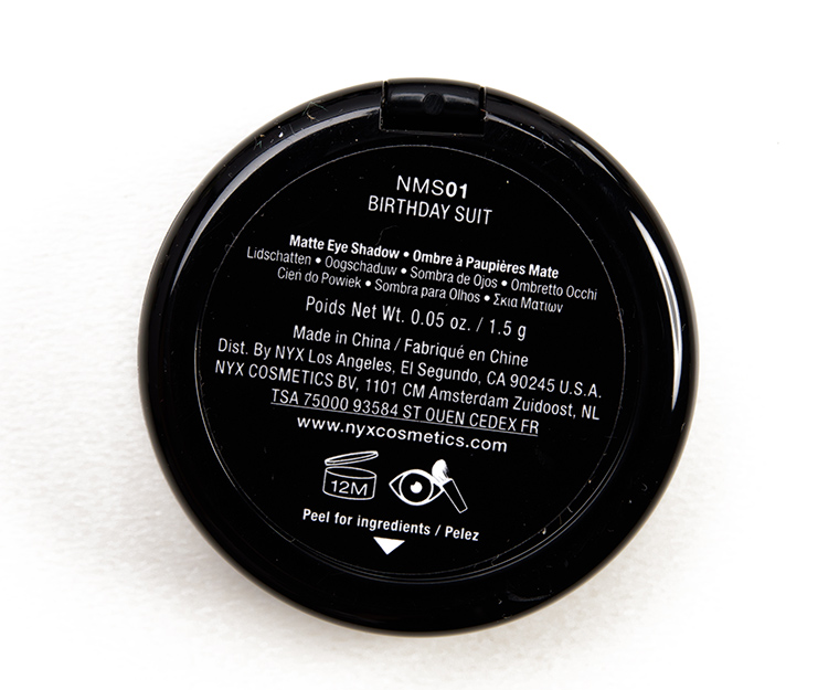 NYX Birthday Suit Nude Matte Eyeshadow