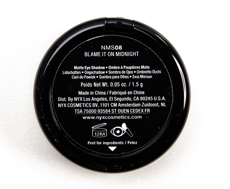 NYX Blame It On Midnight Nude Matte Eyeshadow