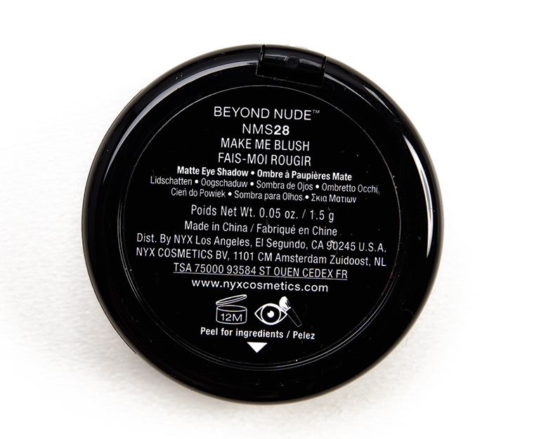 NYX Make Me Blush Nude Matte Eyeshadow