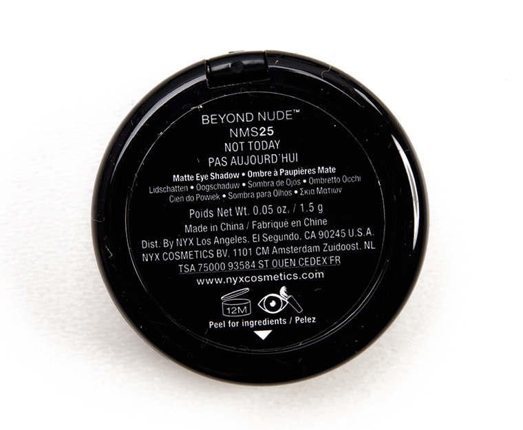 NYX Not Today Nude Matte Eyeshadow