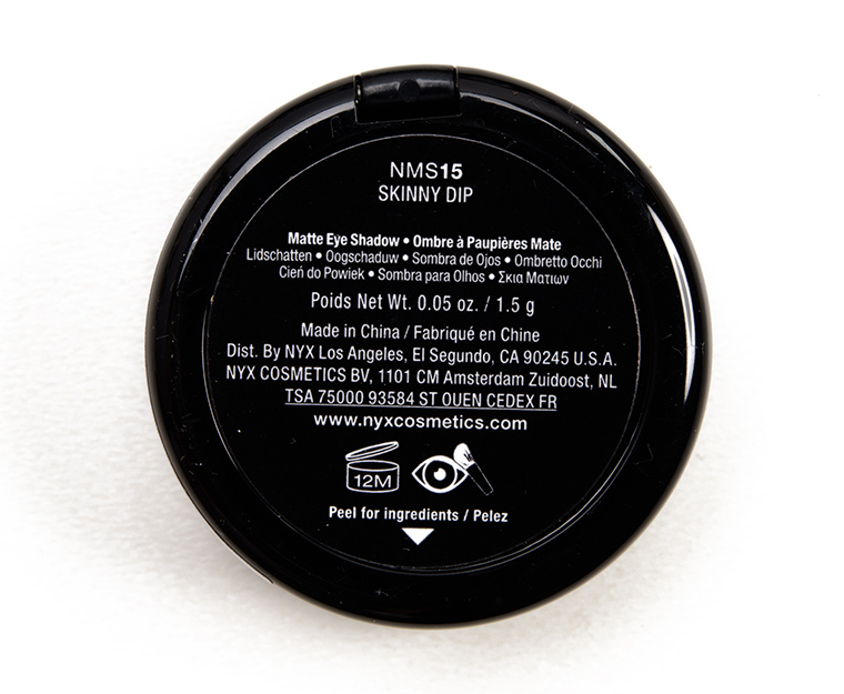 NYX Skinny Dip Nude Matte Eyeshadow