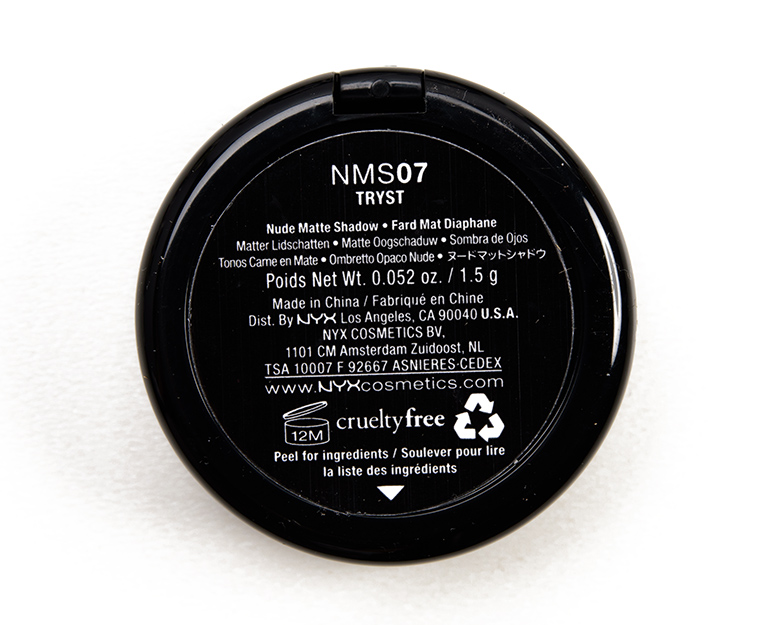 NYX Tryst Nude Matte Eyeshadow