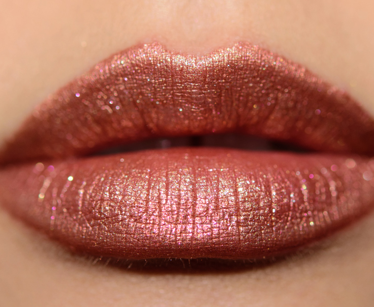 Smashbox Gold Glitz and Rose Glitz over Smashbox XO, Vlada Always On Liquid Lipstick