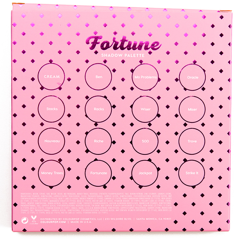 ColourPop Fortune 16-Pan Eyeshadow Palette