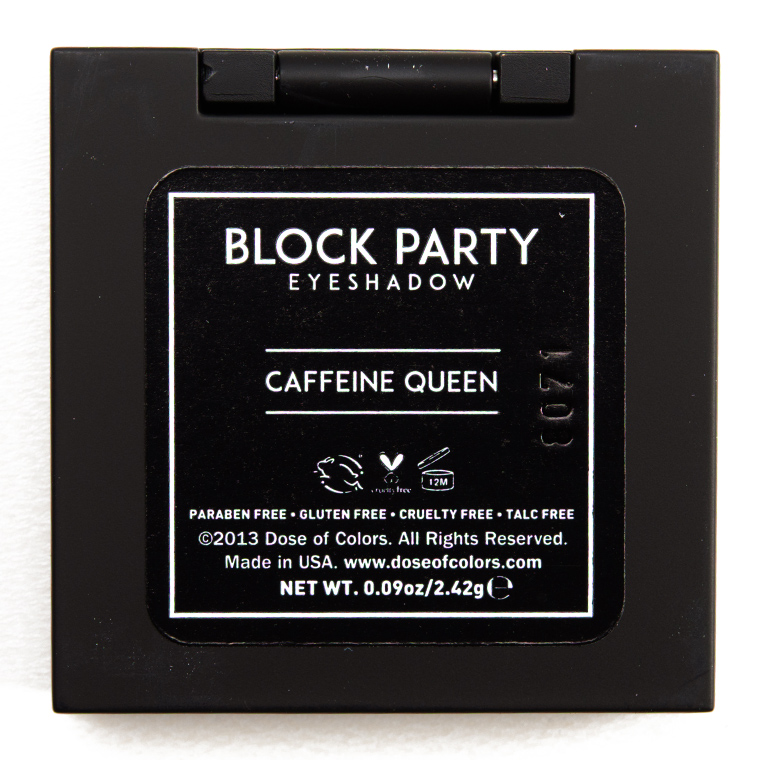 Dose of Colors Caffeine Queen Block Party Eyeshadow